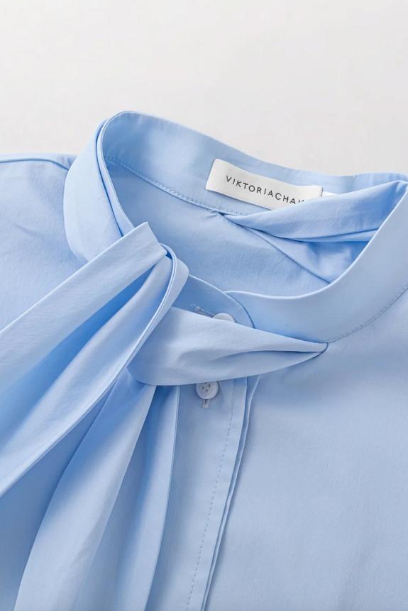 Viktoria Chan Kaz Shirt Dress Blue-6